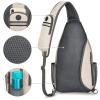 G4Free Sling Bag RFID Blocking Sling Backpack Crossbody Chest Bag Daypack for Hiking Travel(Ivory) view 4