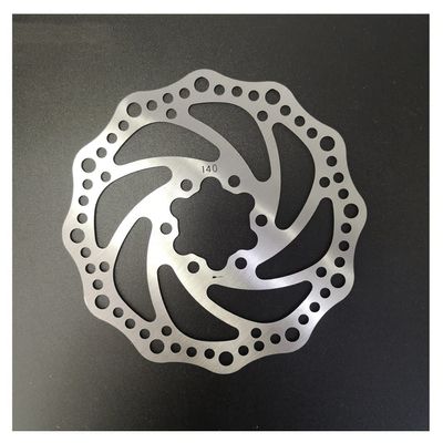 QHYRZE 140mm 160mm 180mm Bike Disc Brake Rotor with 6 Bolts Stainless Steel Brakes Disc Rotors Heat Dissipation for Road Bike Mountain Bike MTB BMX Bicycle Silver (Color : D 140mm)