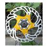 QHYRZE 140mm 160mm 180mm 203mm Bike Floating Disc Brake Rotor 6 Bolts Brake Disc for Road Mountain Bike MTB BMX Bicycle 83g (Color : Gold 180mm) view 1