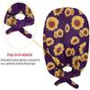 Babrukda Pack of 2 Tropical Cactus Sloth Women Men Cap with Sweatband Adjustable Tie Back Hats Headwear for Summer Beach Head Hair Cover One Size Tie Beanies Scurb Caps view 4