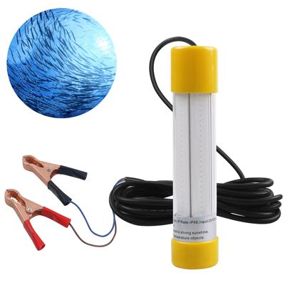 OROOTL Underwater Fishing Light Super Bright 16000 Lumens 21.5W 12V LED Night Fishing Light Deep Drop Fish Lamp Fishing Bait Finder for Shrimp Prawns Squid Boat Dock, White