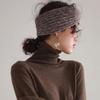 Beaupretty Warm Woolen Yarn Cross Headband Women's Knotted Headwrap Hair Hoops for Women Exercise Headdress view 4