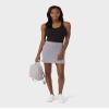 32 DEGREEES Womens Soft Rib Racerback Bra Tank | with Built-in Cups | Fitted, Black, Medium view 2