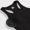 32 DEGREEES Womens Soft Rib Racerback Bra Tank | with Built-in Cups | Fitted, Black, Medium view 4