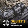 Sg Sauer Juliet3-Micro 3x22mm Magnifier with Leather Patch Trucker Hat Bundle view 2