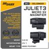 Sg Sauer Juliet3-Micro 3x22mm Magnifier with Leather Patch Trucker Hat Bundle view 4