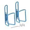 BW USA Aluminum Bike Water Bottle Cages  Great for MTB and Road Bicycles  2 Pack - Agean Blue