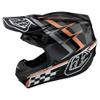 Troy Lee Designs SE4 Polyacrylite Helmet (2025) MIPS for Motocross MX Off-Road, Warped Black/Copper SM view 1