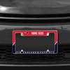Rico Industries NFL Football New England Patriots Personalized/Custom 12" x 6" Chrome All Over Automotive License Plate Frame for Car/Truck/SUV view 2