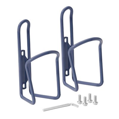 BW USA Aluminum Bike Water Bottle Cages  Great for MTB and Road Bicycles  2 Pack - Navy