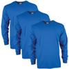 Gildan Men's Ultra Cotton Long Sleeve T-Shirt, Style G2400, Multipack, Royal (3-Pack), X-Large view 1