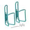 BW USA Aluminum Bike Water Bottle Cages  Great for MTB and Road Bicycles  2 Pack - Emerald