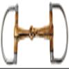 CHALLENGER Equine Stainless Steel D-Ring Snaffle Copper Mouth Horse Bit Tack 35444E view 1