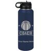 LaserGram Personalized Water Bottle, Basketball Coach, Stainless Steel Double Wall Vacuum Insulated with Flip Top Straw, Custom Engraved Gift (40oz / 1180ml Navy Blue) view 1