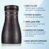Cop29 Handmade Dolny Antique Honeycomb Copper Bedroom Water Bottle I Pitcher with Lid I Bedside Water Carafe I (Indoor Puprose with Loose Lid) 1000ml/34oz view 4