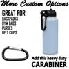 LaserGram Personalized Water Bottle, Basketball Ball, Stainless Steel Double Wall Vacuum Insulated with Flip Top Straw, Custom Engraved Gift (40oz / 1180ml Light Blue) view 4