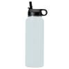 LaserGram Personalized Water Bottle, Schnauzer Dog, Stainless Steel Double Wall Vacuum Insulated with Flip Top Straw, Custom Engraved Gift (40oz / 1180ml Light Blue) view 2