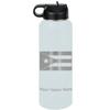 LaserGram Personalized Water Bottle, Flag of Puerto Rico, Stainless Steel Double Wall Vacuum Insulated with Flip Top Straw, Custom Engraved Gift (40oz / 1180ml Light Blue) view 1