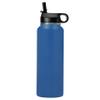 LaserGram Personalized Water Bottle, Horse Head 3, Stainless Steel Double Wall Vacuum Insulated with Flip Top Straw, Custom Engraved Gift (40oz / 1180ml Dark Blue) view 2