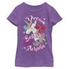 JoJo Siwa Girl's Achieve Believe T-Shirt, Pur Berry, Medium view 1