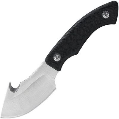 Grunt Gut Hook Fixed Blade Knife, Injection Molded Textured Handle & Sheath