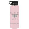 LaserGram Personalized Water Bottle, Grad Cap Class of 2023, 2024, 2025, 2026, 2027, Stainless Steel Double Wall Vacuum Insulated with Flip Top Straw, Custom Engraved Gift (40oz / 1180ml Pink) view 1