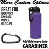 LaserGram Personalized Water Bottle, Tiger, Stainless Steel Double Wall Vacuum Insulated with Flip Top Straw, Custom Engraved Gift (40oz / 1180ml Dark Purple) view 4