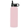 LaserGram Personalized Water Bottle, Cat with Butterfly, Stainless Steel Double Wall Vacuum Insulated with Flip Top Straw, Custom Engraved Gift (40oz / 1180ml Pink) view 2