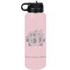 LaserGram Personalized Water Bottle, Sunflowers, Stainless Steel Double Wall Vacuum Insulated with Flip Top Straw, Custom Engraved Gift (40oz / 1180ml Pink) view 1