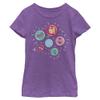 JoJo Siwa Girl's JoJo Buttons T-Shirt, Pur Berry, X-Large view 1