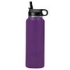LaserGram Personalized Water Bottle, Grad Cap Class of 2023, 2024, 2025, 2026, 2027, Stainless Steel Double Wall Vacuum Insulated with Flip Top Straw, Custom Engraved Gift (40oz / 1180ml Dark Purple) view 2