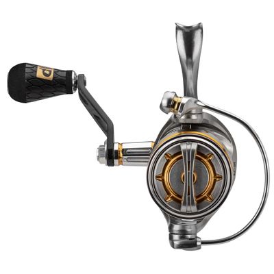 Anything Possible ProFISHiency: 2000 Magnesium Spinning Reel | Aluminum Main Shaft and Pinion Gear | Stainless Steel 11 Bearing System | Corrosion Resistant Anodized Aluminum Spool | Silver/Gold