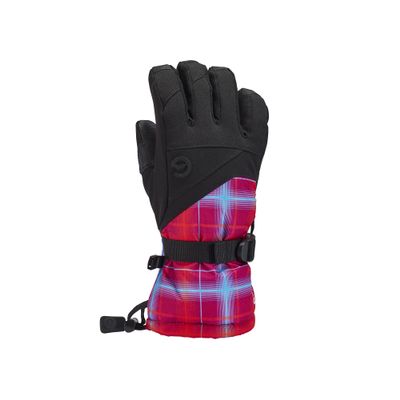Gordini Kids' Stomp Glove, Pink Plaid, Large