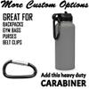 LaserGram Personalized Water Bottle, Star of David, Stainless Steel Double Wall Vacuum Insulated with Flip Top Straw, Custom Engraved Gift (40oz / 1180ml Gray) view 4