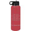 LaserGram Personalized Water Bottle, Bible Verse Philippians 4-13, Stainless Steel Double Wall Vacuum Insulated with Flip Top Straw, Custom Engraved Gift (40oz / 1180ml Maroon) view 1