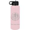 LaserGram Personalized Water Bottle, Flag of Mexico, Stainless Steel Double Wall Vacuum Insulated with Flip Top Straw, Custom Engraved Gift (40oz / 1180ml Pink) view 1