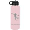 LaserGram Personalized Water Bottle, Soccer Player Man, Stainless Steel Double Wall Vacuum Insulated with Flip Top Straw, Custom Engraved Gift (40oz / 1180ml Pink) view 1