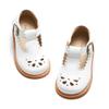 Felix & Flora Toddler Little Girl White Mary Jane Dress Shoes - Ballet Flats for Easter Flower Girl Party School Shoes(White,6Toddler) view 1