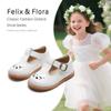 Felix & Flora Toddler Little Girl White Mary Jane Dress Shoes - Ballet Flats for Easter Flower Girl Party School Shoes(White,6Toddler) view 4