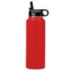 LaserGram Personalized Water Bottle, Drama Masks, Stainless Steel Double Wall Vacuum Insulated with Flip Top Straw, Custom Engraved Gift (40oz / 1180ml Red) view 2