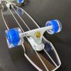 Ghost Long Board 30 Riptide White Trucks Blue Wheels view 4