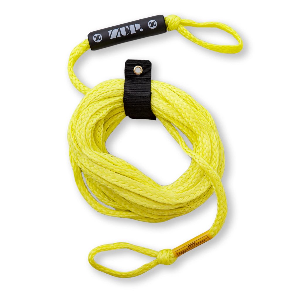 ZUP 2-Person Tube Rope with Rope Keeper, Tow Rope for Tube, Tubing Pull Rope, 3/4" Diameter, 60' Long for Boating, Water Sports and Inflatables