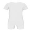 RUNQHUI Kids High Stretch Dance Gymnastics Leotard Unitards Biketards for Girls Ballet Dance Wear Sport Bodysuit White 12 Years view 2