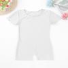 RUNQHUI Kids High Stretch Dance Gymnastics Leotard Unitards Biketards for Girls Ballet Dance Wear Sport Bodysuit White 12 Years view 3