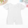 RUNQHUI Kids High Stretch Dance Gymnastics Leotard Unitards Biketards for Girls Ballet Dance Wear Sport Bodysuit White 12 Years view 4