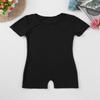 RUNQHUI Kids High Stretch Dance Gymnastics Leotard Unitards Biketards for Girls Ballet Dance Wear Sport Bodysuit Black 8 Years view 3