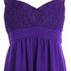 RUNQHUI Kids Girls Floral Lace Chiffon Wedding Party Bridesmaid Prom Dress Junior Evening Ball Gowns Formal Wear Purple 8 Years view 4
