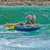 ZUP RDX River Lake Water Tube with 2 Soft EVA Deck Pads, 1-2 Rider Float, 60" Towable Tube view 4