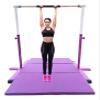 Gymnastics Bar Kip Bar for Kids with Acrobatic Tube Beam and 6'x4' Tumble Mat, Adjustable Height 3 to 5 FT Horizontal Bar Junior Gymnast Gymnastic Training Bar, Asymmetric Bar Expandable Purple view 3