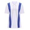 Men's Striped Polo Knit Shirt Vintage 60s Short Sleeve Cardigans Lightweight Regular Fit Hawaiian Beach Shirts Tops White view 3